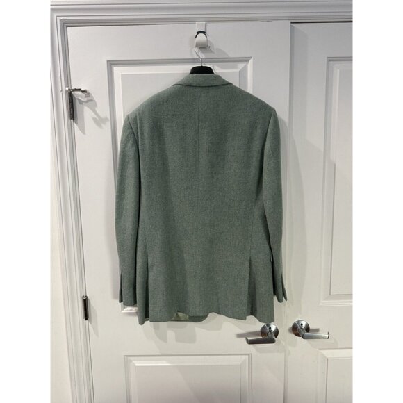 Ralph Lauren Purple Lable Mint Green Wool & Alpaca Sports Jacket Blazer 44L 54EU - Picture 4 of 11